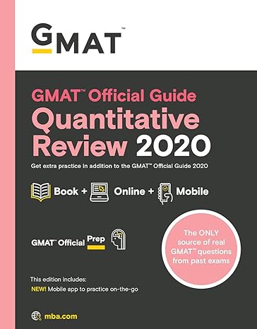 gmat official guide quantitative review 2020 1st edition gmat 8126578718, 978-8126578719