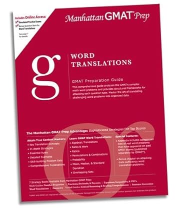 word translations gmat preparation guide 1st edition manhattan gmat prep 0974806927, 978-0974806921