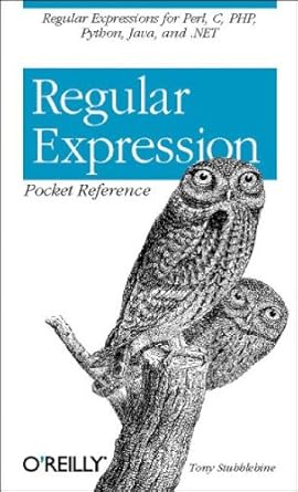 regular expression pocket reference 1st edition tony stubblebine 059600415x, 978-0596004156