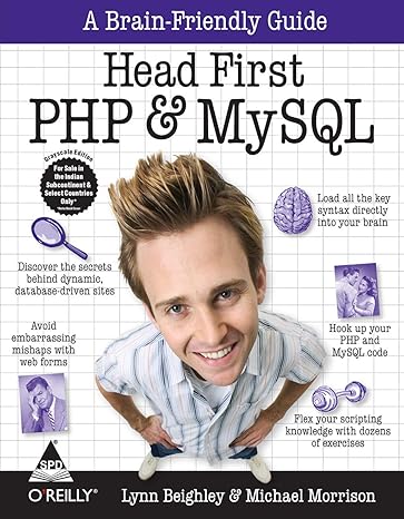 head first php and mysql a brain friendly guide 1st/e edition lynn beighley ,michael morrison 8184046588,