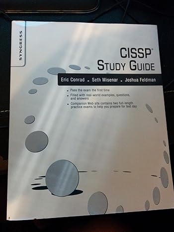 cissp study guide 2nd edition eric conrad, seth misenar, joshua feldman 1597499617, 978-1597499613