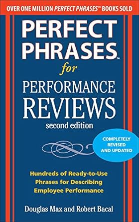 perfect phrases for performance reviews 2nd edition douglas max 0071745076, 978-0071745079