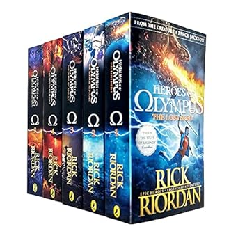 the heroes of olympus paperback boxed set  rick riordan, john rocco 1484777921, 978-1484777923