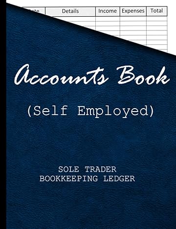 accounts book self employed 1st edition anachronistic 979-8682465361