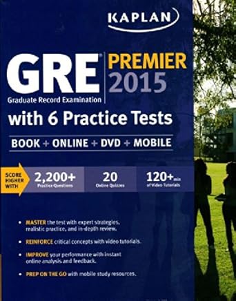 gre premier 2015 with 6 practice tests with dvd 1st edition kaplan test prep 1618658794, 978-1618658791