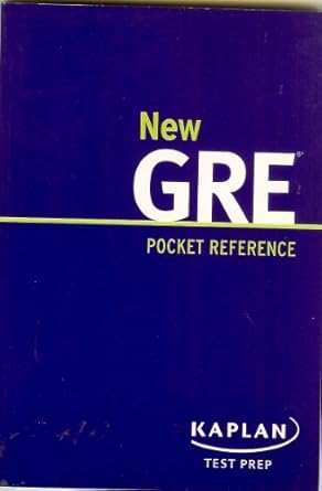 kaplan new gre pocket reference 1st edition editor b0073xbwvs