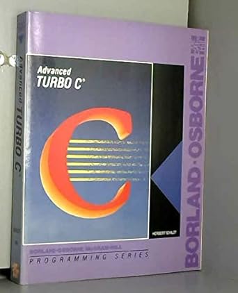 advanced turbo c 1st edition herbert schildt 0078812801, 978-0078812804