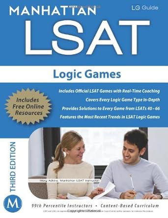 manhattan lsat logic games strategy guide 3rd edition - manhattan lsat 1935707841, 978-1935707844