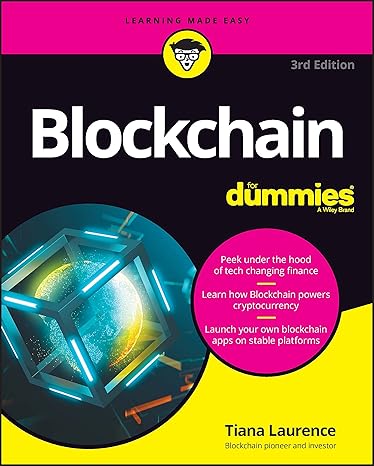 blockchain for dummies 3rd edition tiana laurence 1394159668, 978-1394159666