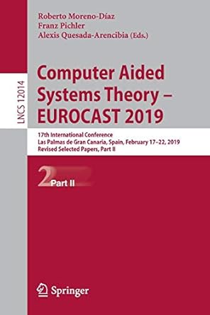 computer aided systems theory eurocast 2019 17th international conference las palmas de gran canaria spain