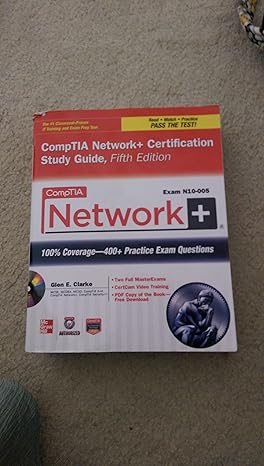 comptia network+ certification study guide 5th edition glen e clarke 0071789154, 978-0071789158