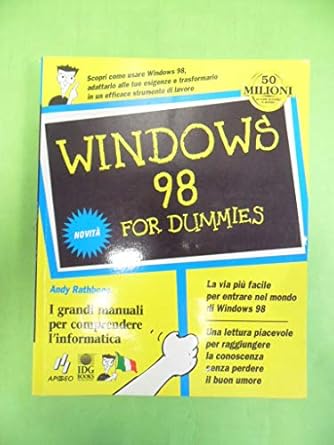 windows 98 for dummies 1st edition andy rathbone 0764502611, 978-0764502613