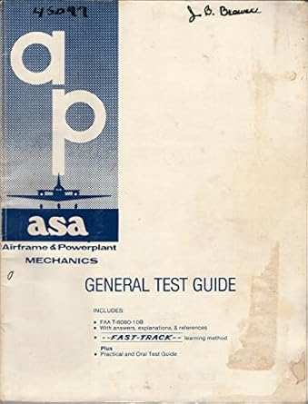 aviation mechanic general test guide 1st edition  0940732351, 978-0940732353