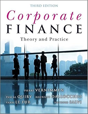 corporate finance theory and practice 1st edition pascal quiry ,yann le fur ,antonio salvi ,maurizio