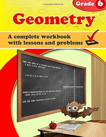 geometry grade 6 workbook 1st edition maria miller 1523304340, 978-1523304349