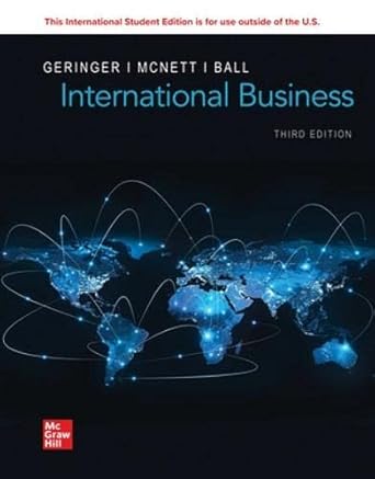 ise international business 3rd edition michael geringer professor ,jeanne m mcnett assoc prof of mgmt, chair