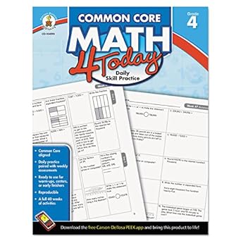 common core math 4 today grade 4 workbook edition erin mccarthy 1624426026, 978-1624426025