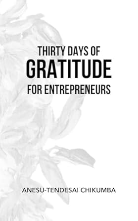 30 days of gratitude for entrepreneurs 1st edition anesu tendesai chikumba b0cnv7pd4y