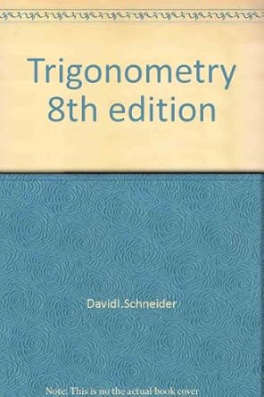 trigonometry annotated eigh edition larson 0538736275, 978-0538736275