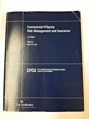 commercial property risk management and insurance 1st edition mary ann cook 0894634143, 978-0894634147