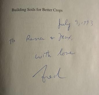 building soils for better crops organic matter management 1st edition fred magdoff 0803231601, 978-0803231603