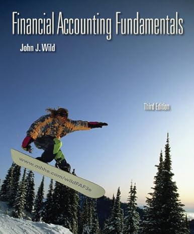 financial accounting fundamentals with connect plus 3rd edition john wild 0077901673, 978-0077901677