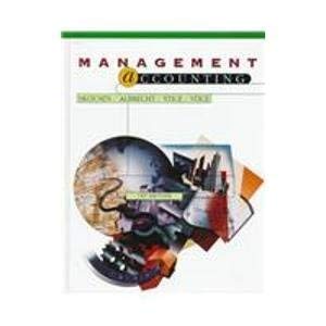 managerial accounting 1st edition w steve albrecht ,james d stice ,earl kay stice 0538889969, 978-0538889964