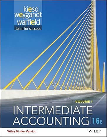 intermediate accounting volume 1 16th edition donald e kieso ,jerry j weygandt ,terry d warfield 111918150x,