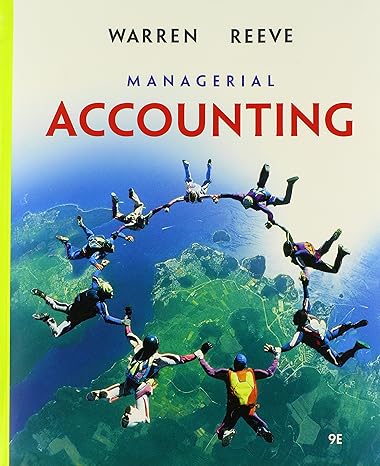 managerial accounting 9th edition carl s warren ,james m reeve 0324381913, 978-0324381917