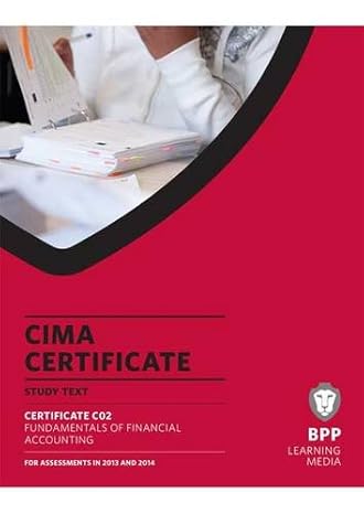 cima fundamentals of financial accounting study text 1st edition bpp learning media 1445364719, 978-1445364711