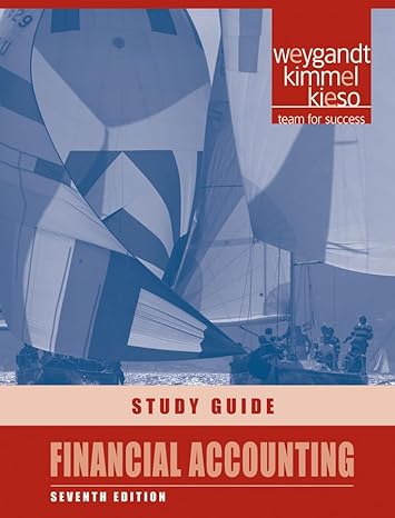 financial accounting study guide 7th edition jerry j weygandt ,paul d kimmel ,donald e kieso 0470506997,