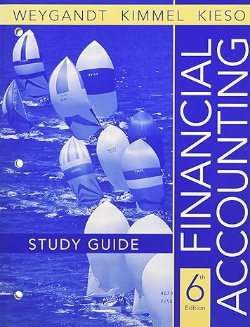 financial accounting study guide 6th edition jerry j weygandt ,paul d kimmel ,donald e kieso 0470175885,