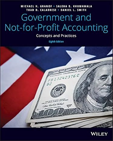 government and not for profit accounting concepts and practices 8th edition michael h granof ,saleha b