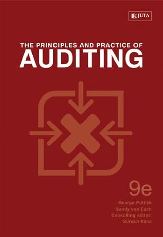 the principles and practice of auditing 9th edition g puttick ,s d van esch ,s p kana 0702172685,