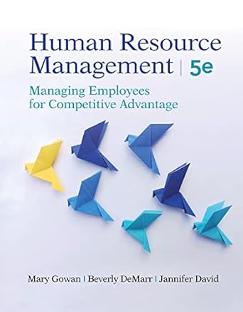 human resource management managing employees for competitive advantage fif edition mary gowan ,beverly j