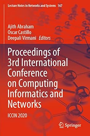 proceedings of 3rd international conference on computing informatics and networks iccin 2020 1st edition