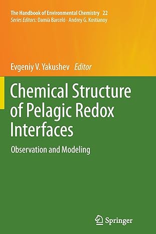 chemical structure of pelagic redox interfaces observation and modeling 2013th edition evgeniy v yakushev