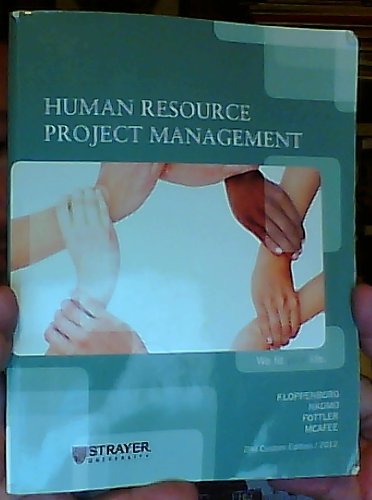 human resource project management 2nd 2012 edition timothy kloppenborg, stella m. nkomo, myron d fottler, r.