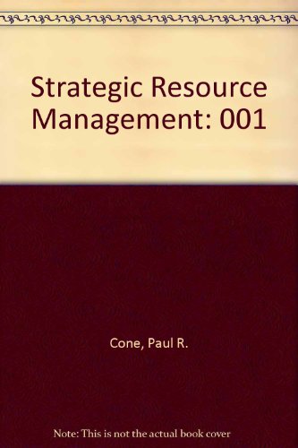 strategic resource management  cone, paul r., phillips, harold r., saliba, slimen j. 0943872529, 9780943872520