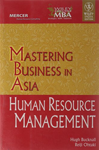 mastering business in asia human resource management  hugh bucknall 8126509740, 9788126509744