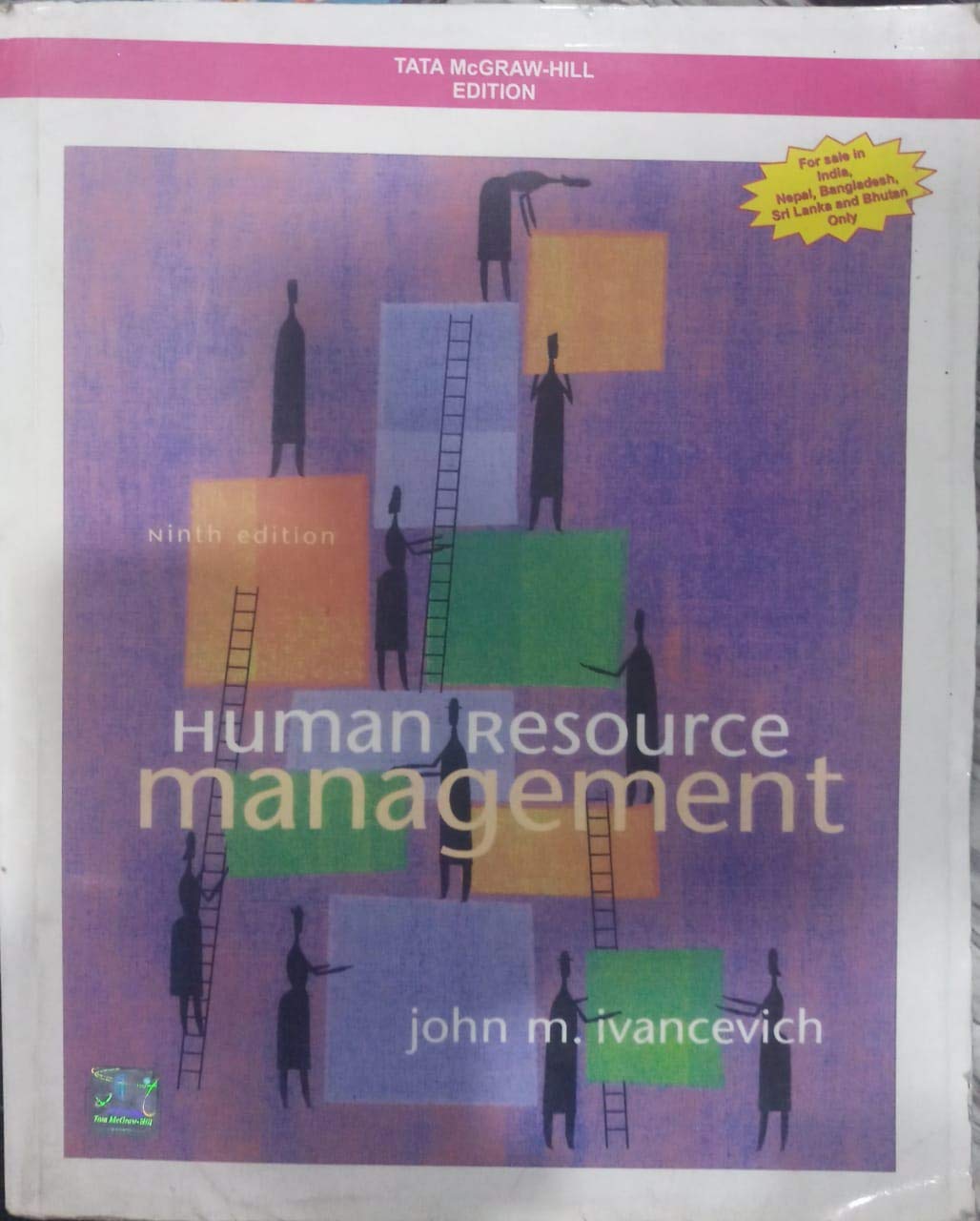 human resource management 9th edition john m ivancevich 0070585148, 9780070585140