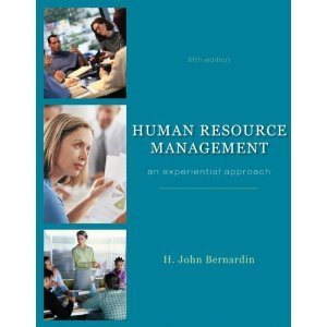 human resource management an experiential approach  h. john bernardin 0077450698, 9780077450694