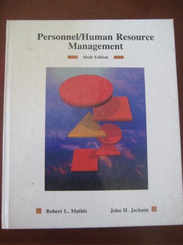 personnel human resource management 6th edition mathis 0314770097, 9780314770097