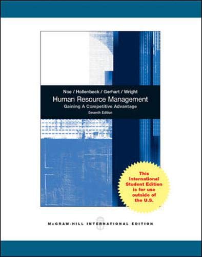 human resource management 7th revised edition raymond a noe 0071314091, 9780071314091