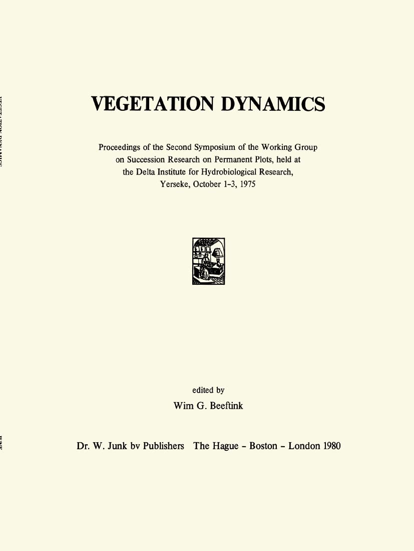 vegetation dynamics 1st edition wim g. beeftink 9061936063, 9789061936060