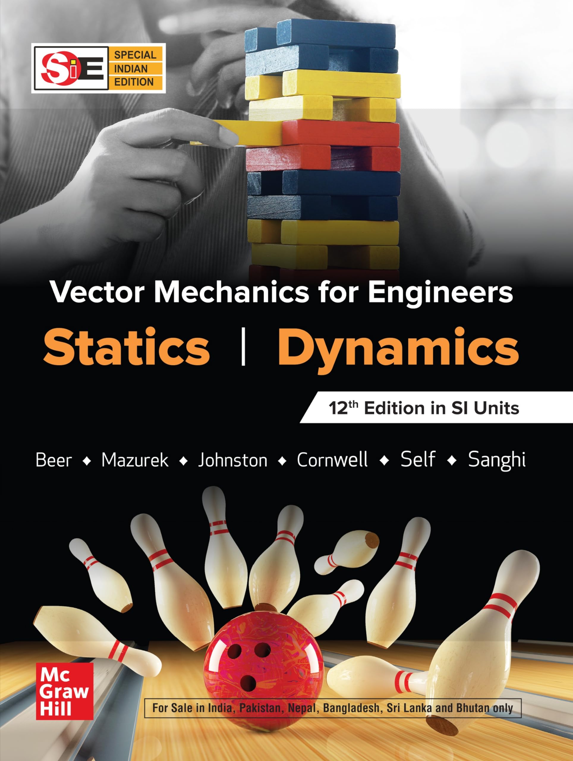 vector mechanics for engineers statics dynamics  beer, mazurek, johnston, et all 9353166624, 9789353166625