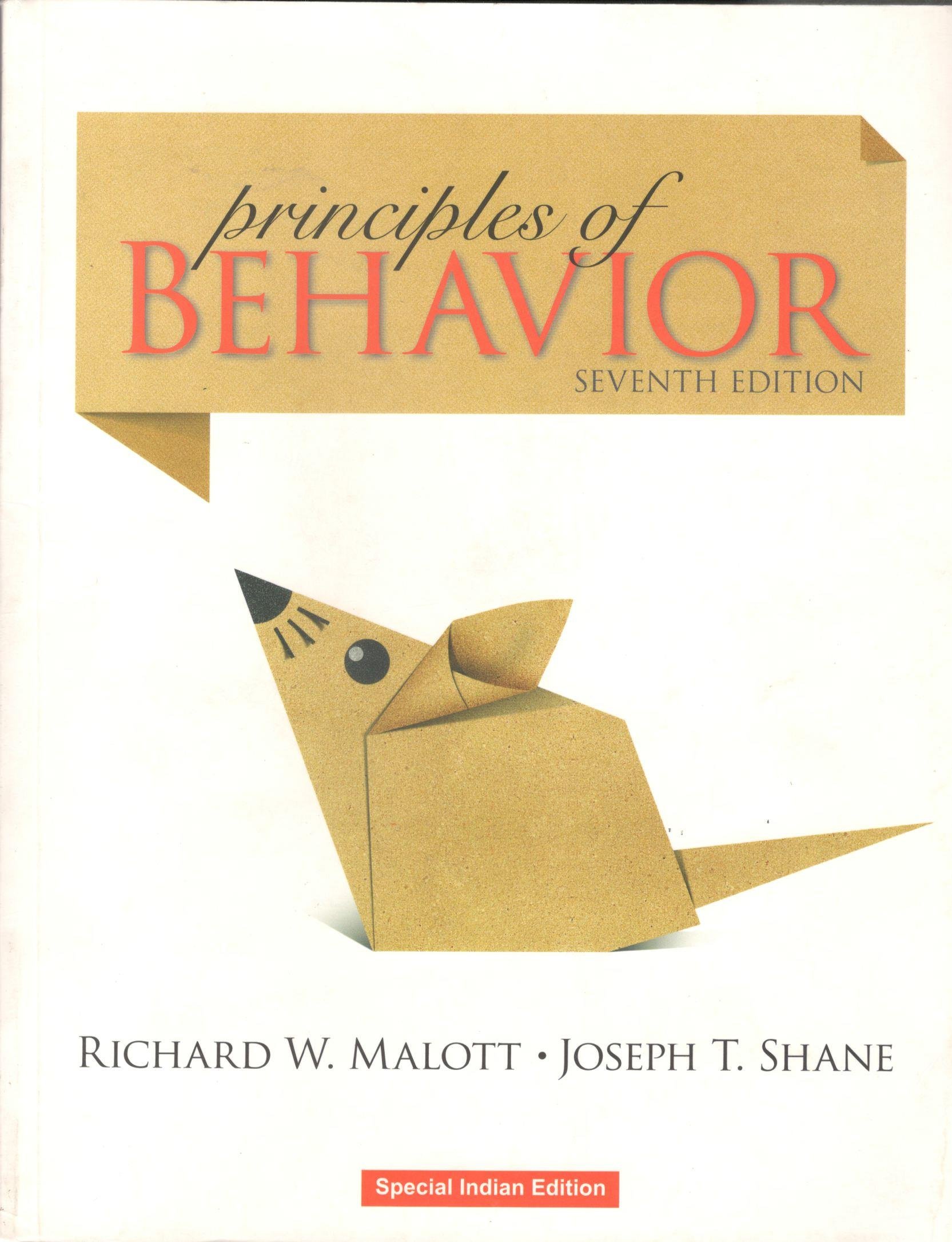 principles of behavior 7th edition malott r.w et all. 1138705705, 9781138705708