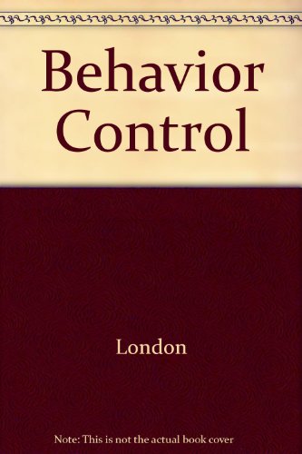 behavior control 2nd edition london 0452004616, 9780452004610