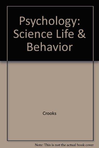 psychology science life and behavior 2nd edition crooks 0030532647, 9780030532641