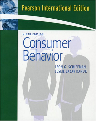 consumer behavior 9th edition kanuk () 0138155607, 9780138155605